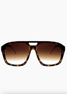 Reina Sunglasses in Tort Brown Fade