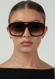 Reina Sunglasses in Tort Brown Fade