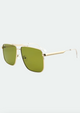 Sorrento Sunglasses in Gold Green