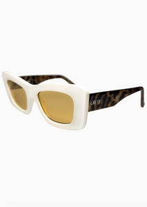 Zoe Sunglasses in Cream Light Brown