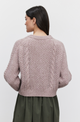 Marley Crewneck Knit Sweater in Freesia