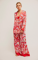 Dreamy Days Pajama Set in Red Flame