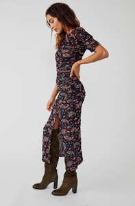 Briella Midi Dress in Twilight Combo