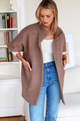 Layering Jacket in in Latte Wool Mohair