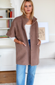 Layering Jacket in in Latte Wool Mohair