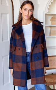 Thomas Coat in Plaid Wool