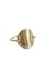 Katie Circle Shield Ring in Gold