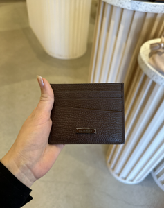 Cambria Card Case in Bourbon