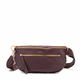 Charles Crossbody Large in Cabernet Pebble Brushed Gold