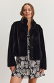 Sheena Lux Faux Fur Jacket in Black