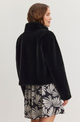 Sheena Lux Faux Fur Jacket in Black