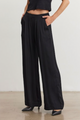 Rhetta Satin Pant in Black