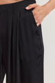 Rhetta Satin Pant in Black