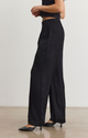 Rhetta Satin Pant in Black