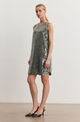 Katherine Sequin Dress in Gunmetal