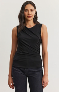 Tabbi High Neck Tank in Black