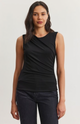 Tabbi High Neck Tank in Black