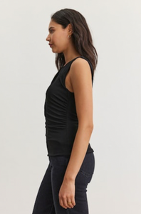 Tabbi High Neck Tank in Black