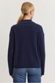 Simone High Neck Sweater in Navy