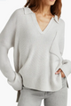 Kristen Polo Sweater in Ice