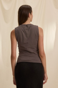 Emilia Gauzy Whisper Tank in Willow