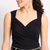 Azura Short Sleeve Wrap Top Black