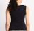Azura Short Sleeve Wrap Top Black