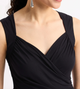 Azura Short Sleeve Wrap Top Black
