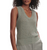 Ferns Open Knit Tank Shadow