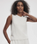 Shea Crop Tank Ivory Marl