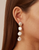 Four Tiered White Keshi pearl Earrings