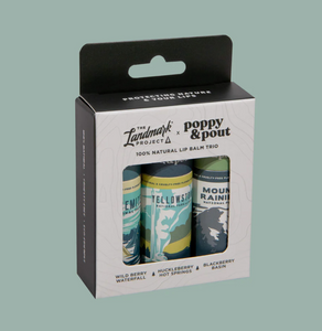 GIft Set, The Landmark Project, Lip Balm Trio, Mountain