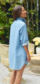 Mary Classic Shirtdress Italian Indigo Denim