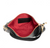 Kyle Medium Black Brushed Gold Red Zip