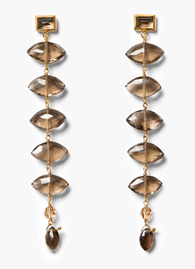 Isadora Earrings Smokey Quartz EG-5878