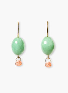 Jelly Bean Earrings Chrysoprase EG-5918LQ