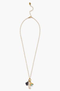 Turquoise Flower Cap Multi Necklace NG-15429