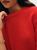 Cashmere Waffle Mesh Tee French Red