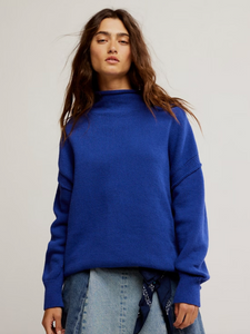 WTF Torres Roll Neck Skipper Blue