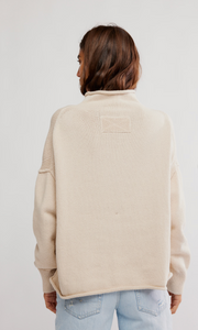 WTF Torres Roll Neck Sweater- Sugar Swizzle