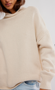 WTF Torres Roll Neck Sweater- Sugar Swizzle