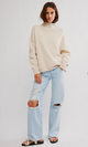 WTF Torres Roll Neck Sweater- Sugar Swizzle