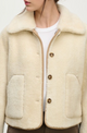 Amara Reversible Sand Sherpa Jacket