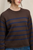 Lucia Espresso Striped Crewneck