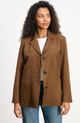 Salie Faux Suede Brown Jacket