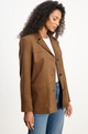 Salie Faux Suede Brown Jacket