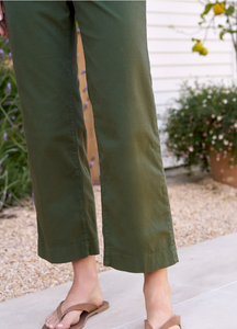 Westport Italian Wide Leg Chino Hunter Green
