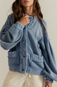 Cute In This Cardi Dusty Blue