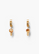 EG-5914 Citrine Huggie Earrings