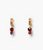 EG-5914 Hessonite Garnet Huggie Earrings
